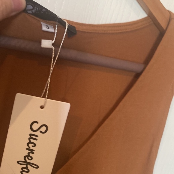 Sucrefas sz S V-neck button down tank maxi dress NWT - Picture 2 of 7